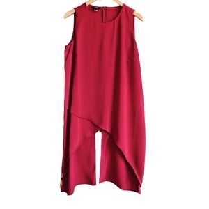 Alfani Top Womens 12, sleeveless blouse In Red NWOT
